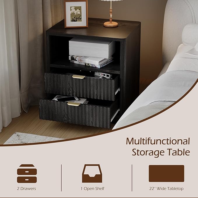 Fluted Nightstands Set of 2 - Image 5