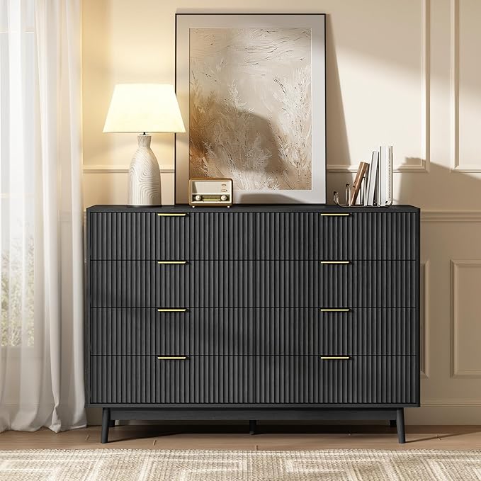 CARPETNAL Fluted 8 Drawer Dresser - Image 3