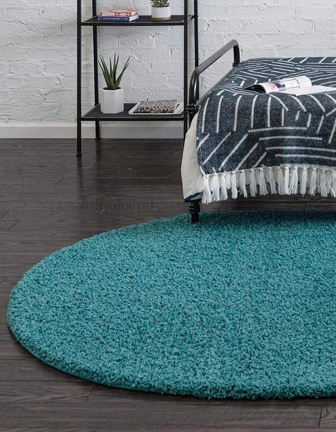 Unique Loom Solid Shag Collection Area Rug - Image 4