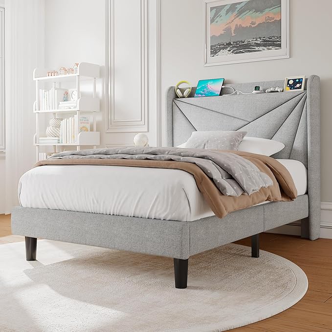 Twin Size Upholstered Bed Frame - Image 3