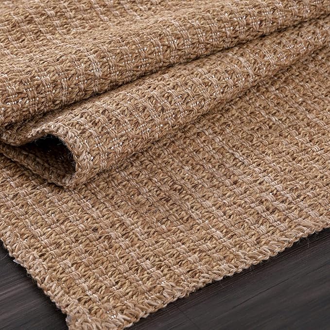 Easy Jute Runner Rug 2x7 Indoor Outdoor Natural Rugs Solid Fiber Rug Woven Area - Image 10