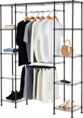 Amazon Basics Expandable Metal Hanging Closet Organizer and Storage Rack by AmazonBasics