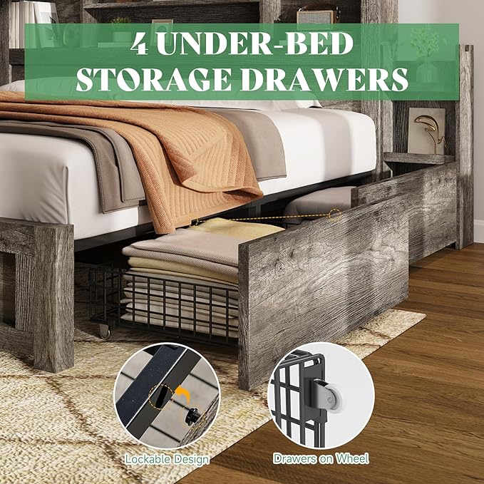 AMERLIFE Full Size Bed Frame - Image 5