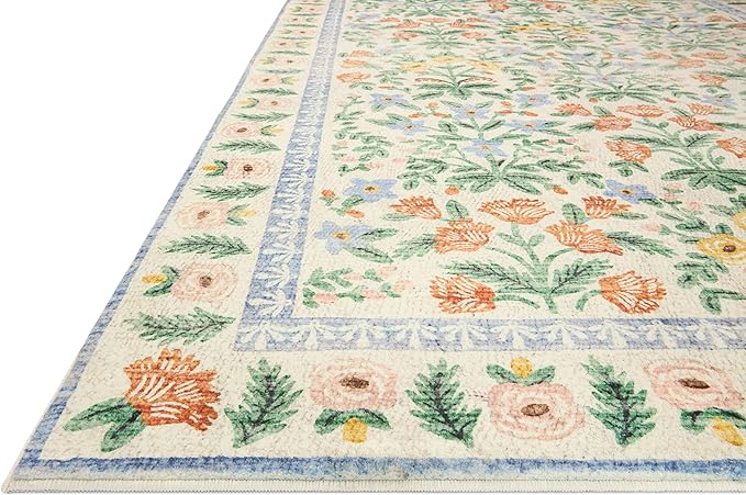 Loloi Rifle Paper Co. Eden Collection EDE-02 Mughal Garden Cream 2'-6" x 9'-6" - Image 3