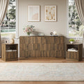 9 Drawer Dresser & Nightstand Set 3-Piece, 63” Wide Bedroom Dresser Set Night by NOVAMAISON