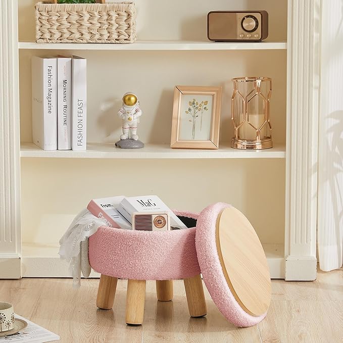 FIMIVIBI Small Foot Stool Ottoman - Image 6