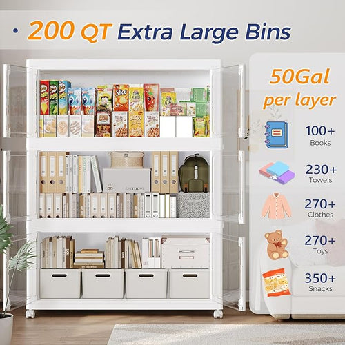 250GAL Large Stackable Storage Bins - Image 2
