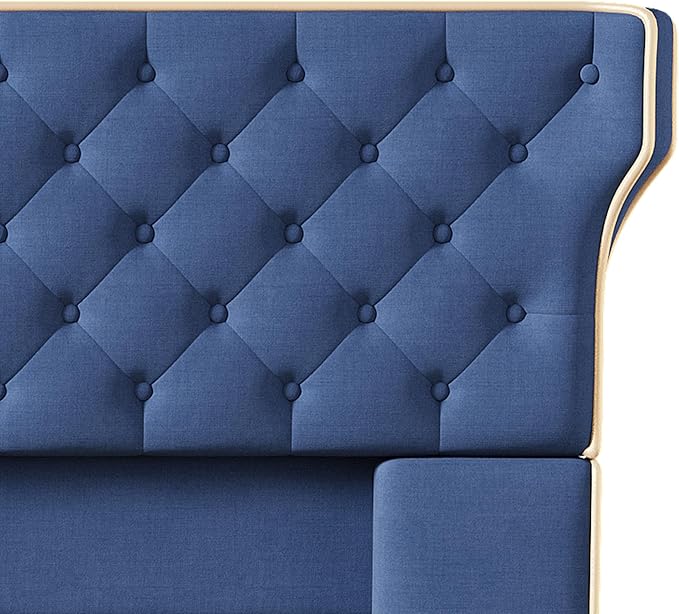 Christopher Knight Home Salus Linen Upholstered Queen Size Bed Frame - Image 9