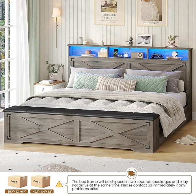 Hasuit Queen Size Bed Frame - Image 9