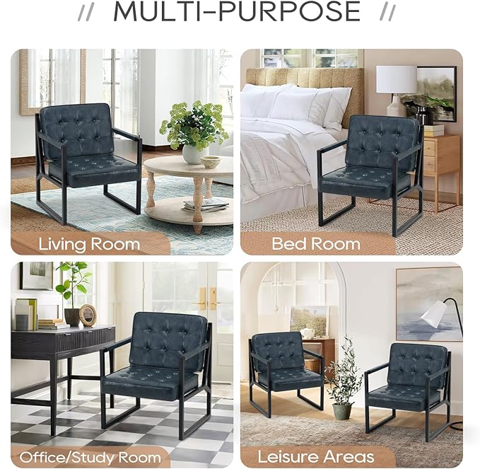 COLAMY Modern Accent Chair, Accent Arm Chair - Image 5