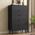 CARPETNAL Fluted 5 Drawers Dresser by CARPETNAL