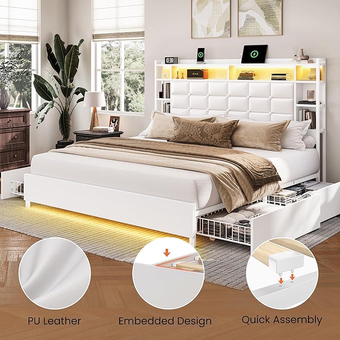 LARMACE Queen Size Bed Frame - Image 9