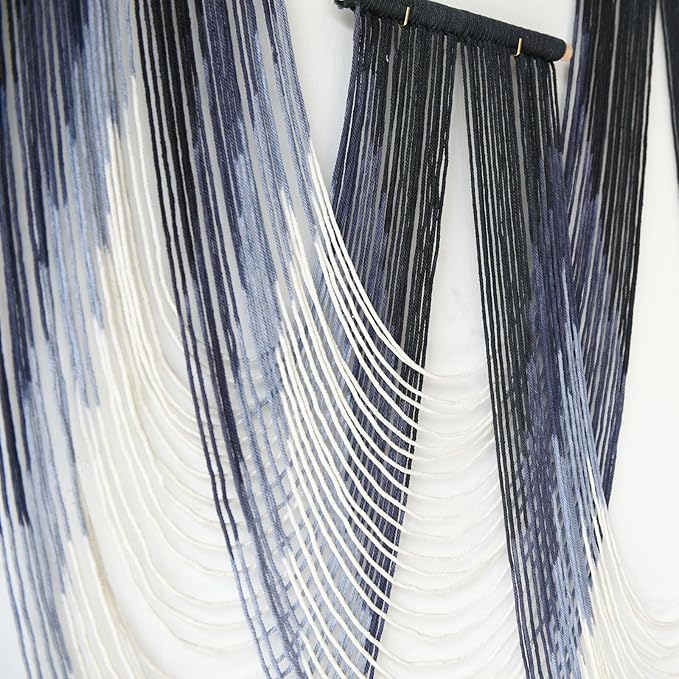 IOWER Large Macrame Wall Hanging Decor Dip-Dyed Macrame Wall Decor Wall Art - Image 7