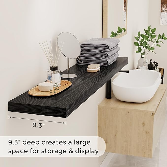 Fun Memories Floating Shelves for Wall, 48 x 9.3 Large Floating Shelf Wall - Image 4