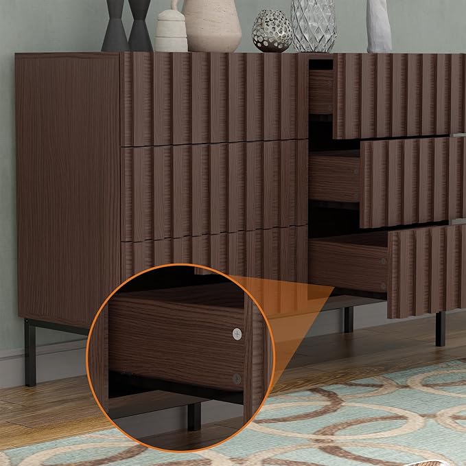 UEV Fluted Dresser for Bedroom - Image 6