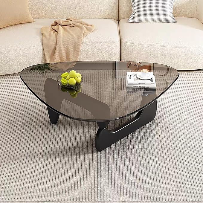 Modern Glass Coffee Table for Living Room, Mid Century Coffee Table, Small - Image 8