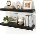 Floating Shelves for Wall, 9.3" Deep Wall Mounted Wood Shelves for Bathroom by Unknown