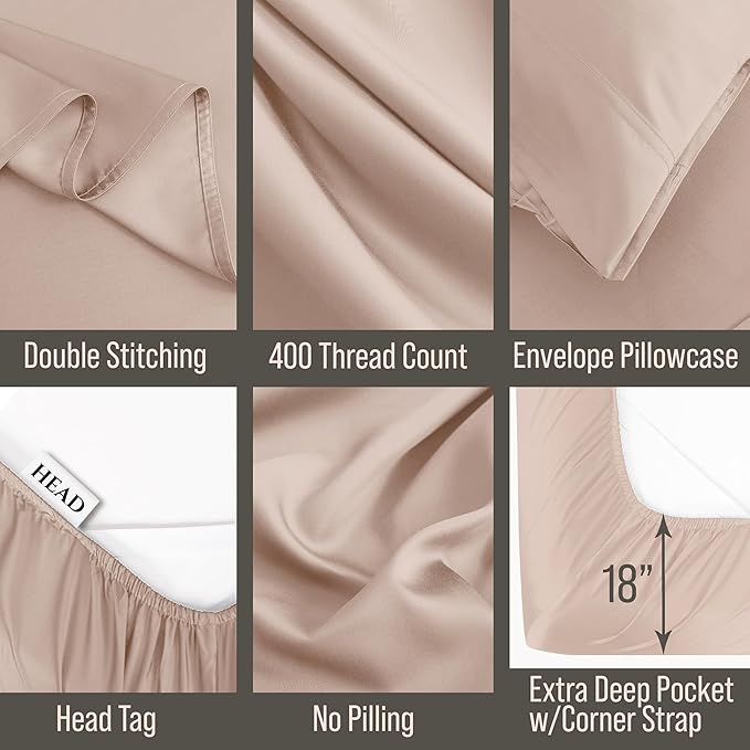 Bella Coterie Luxury Bamboo Viscose Twin Size Sheet Set | 100% Organically - Image 3