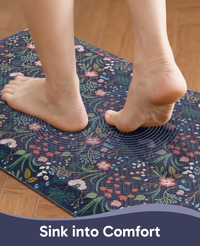 Ophanie Kitchen Mats for Floor, 3/4 inch Thick, 20x39 Anti Fatigue Cushioned Mat - Image 2