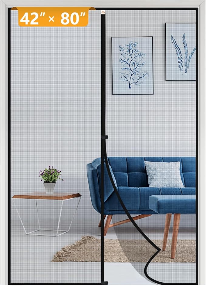 yotache Magnetic Screen Door Fits Door Size 42 x 80, Screen Size 44" x 81" by yotache