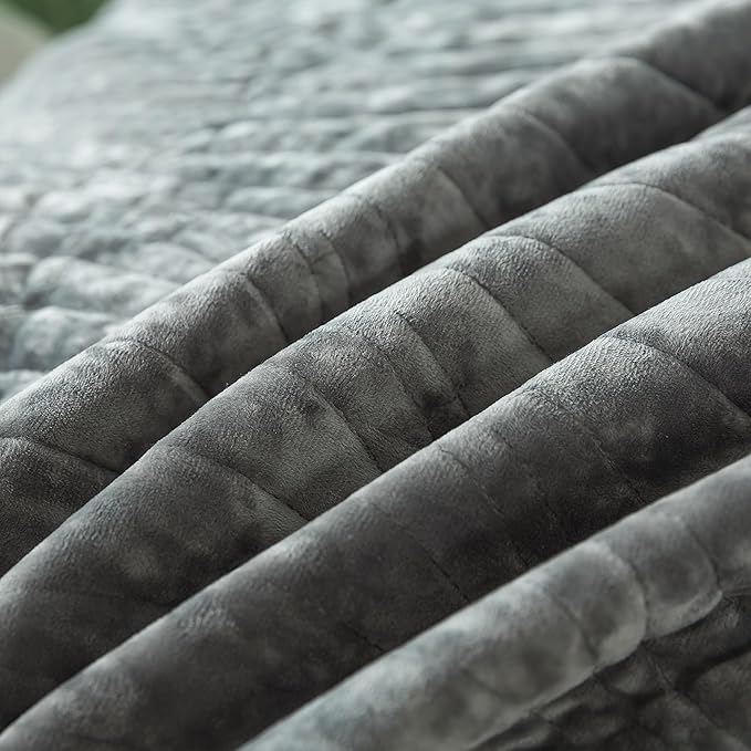 HoneiLife Velvet Quilt Sets King - Image 7