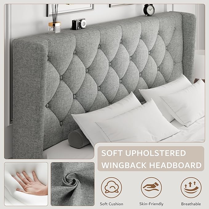 iPormis Full Size Platform Bed Frame - Image 3