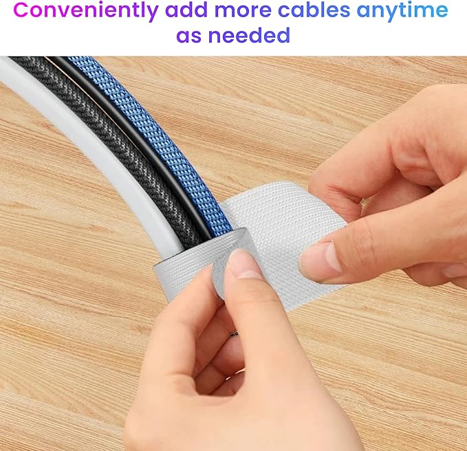 Hook and Loop Cable Ties, Self Adhesive Hook and Loop Cable Straps, Sticky-back - Image 5