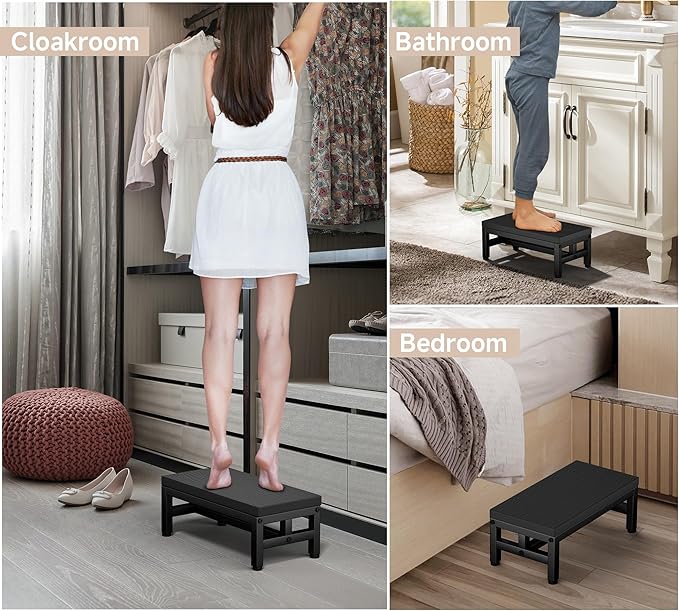 Y&M One Step Stool for Adults Kids, Adjustable Non-Slip Foot Stool - Image 7
