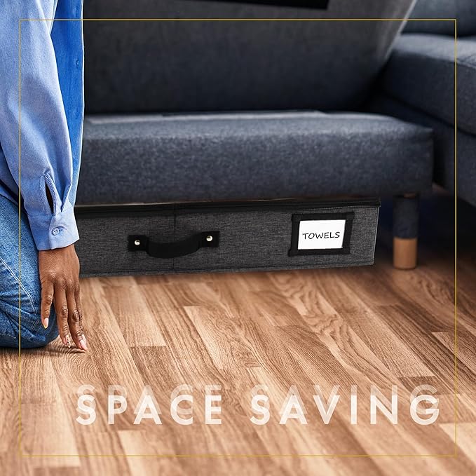 HOMELUX THEORY 2pc Under Bed Storage Containers, Bedroom Under the Bed Drawer - Image 6