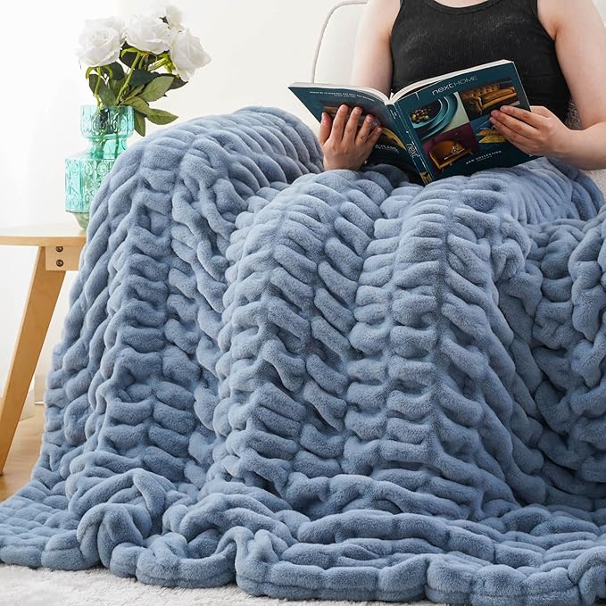 BATTILO Soft Faux Fur Blanket, Large Double Sided Super Soft Fur Blankets and - Image 8