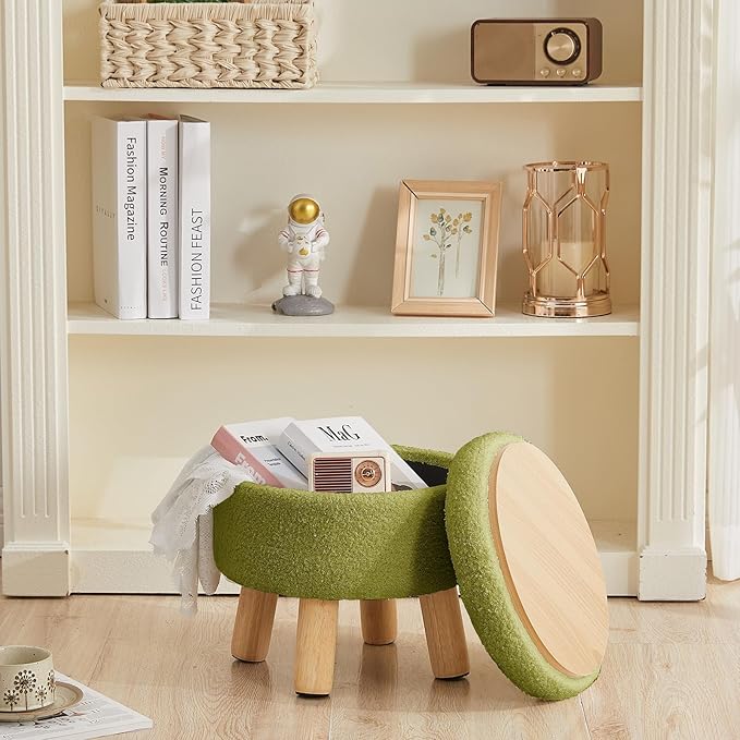 FIMIVIBI Small Foot Stool Ottoman - Image 6
