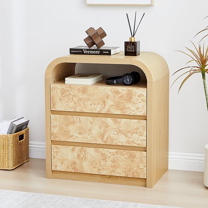 3 Drawer Dresser for Bedroom, Modern Chest of Drawers - Image 4