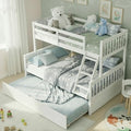 KOMFOTT Wood Twin Over Full Bunk Bed by KOMFOTT