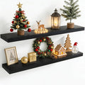 48 Inch Floating Shelves for Wall, 8 Inch Deep Floating Shelf for Storage & by Axeman