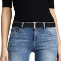 JASGOOD Women No Show Stretch Belt Elastic Web Strap Belt by JASGOOD