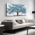 JuhaiArt Teal Wall Decor Tree Wall Art by JuhaiArt