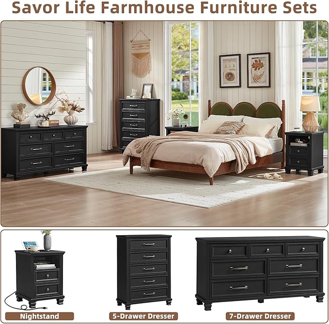 SAVOR LIFE Farmhouse Side Table - Image 8
