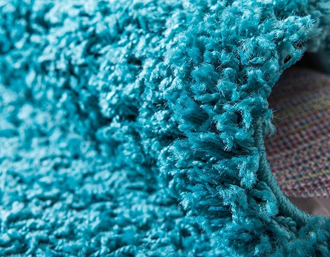 Unique Loom Solid Shag Collection Area Rug - Image 6