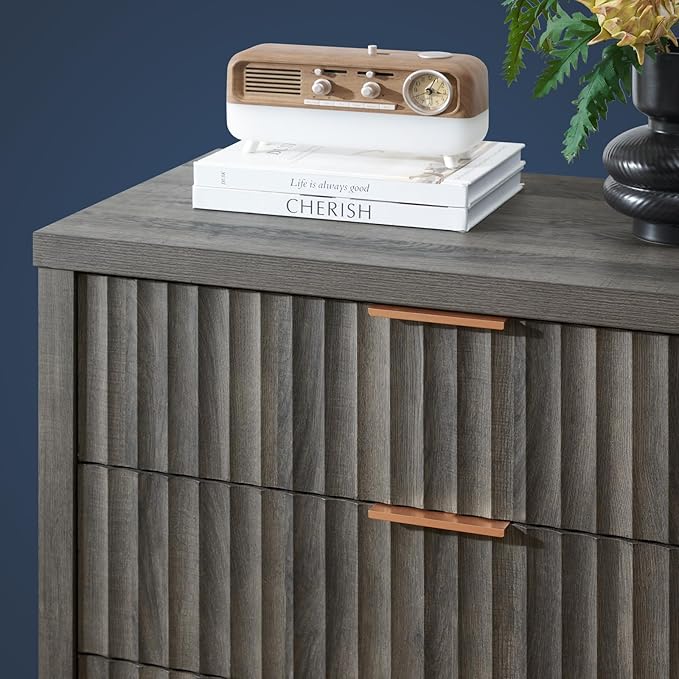 5 Drawers Dresser for Bedroom, 44 Inches Tall Modern Bedroom Dressers, Chest of - Image 7