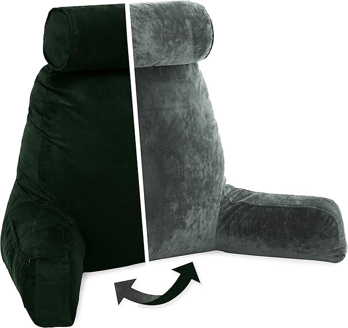 Husband Pillow XXL Aspen Edition, Adult Reading Sit Up Bed Rest Pillow by HusbandPillow