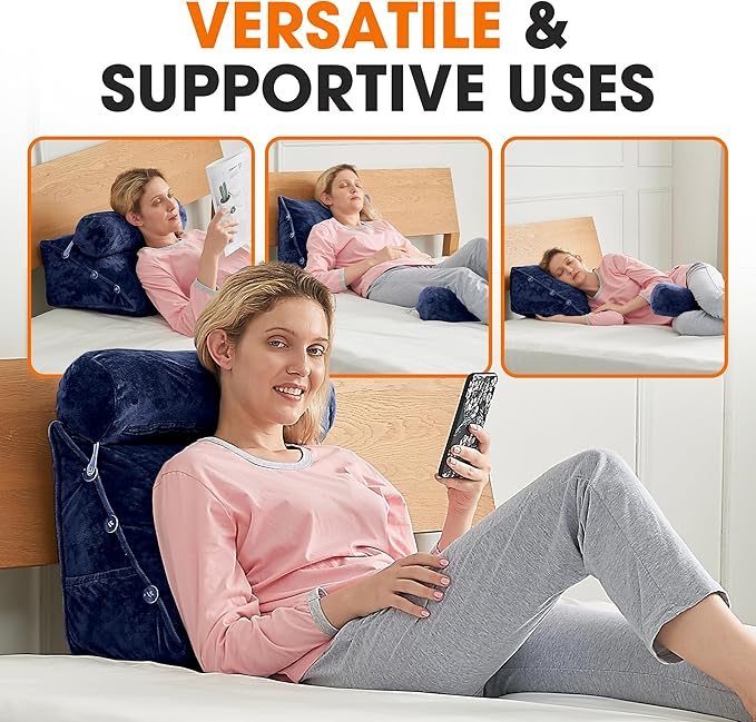 Cheer Collection Reading Wedge Pillow – TV Pillow - Image 6