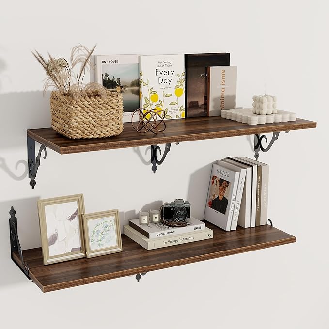 Dreamland Deep Floating Shelves, Wide Display Shelf Wall Mounted by Dreamland
