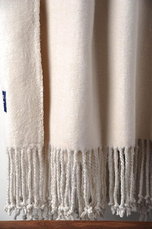EP Mode Fringed Mulberry Silk Throw Blanket - Image 6