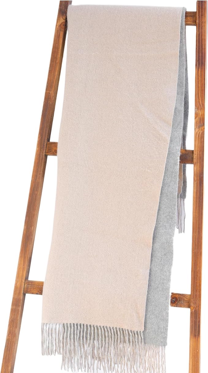 Alashan Cashmere Blend Double Faced Throw-Super Soft and Luxe Fabric- Perfect - Image 2