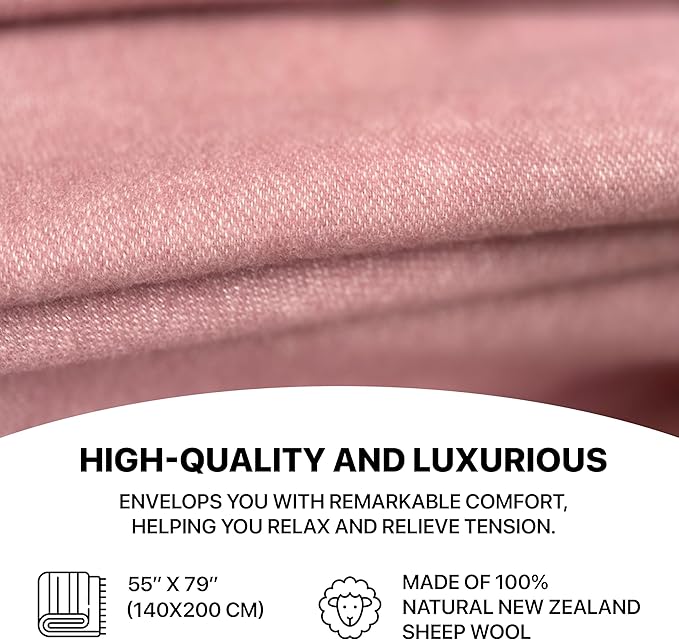 | Wool Blanket/Throw | 100% New Zealand Wool | Perfect - Image 6