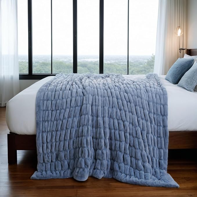 BATTILO HOME Faux Fur Throw Blanket - Image 7