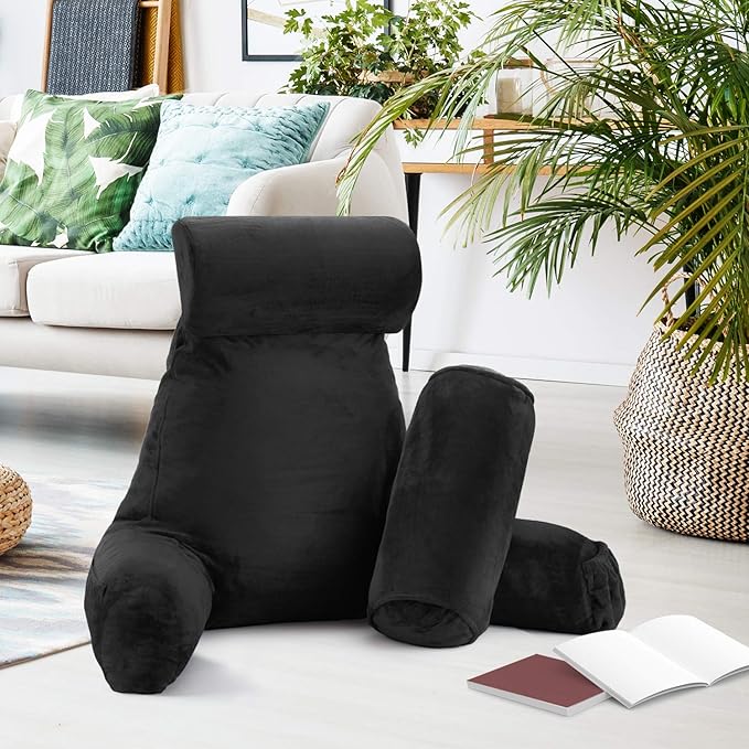 Nestl Reading Pillow with Shredded Memory Foam Includes 2 Neck and Lumber - Image 8