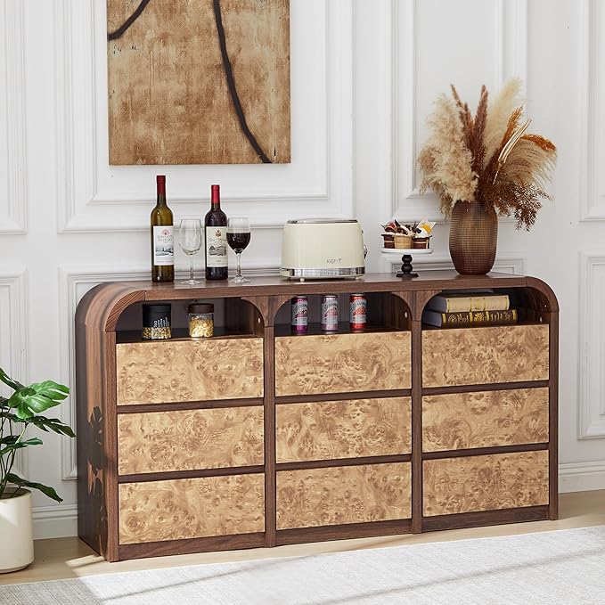 9 Drawer Dresser for Bedroom, Modern Chest of Drawers by Unknown