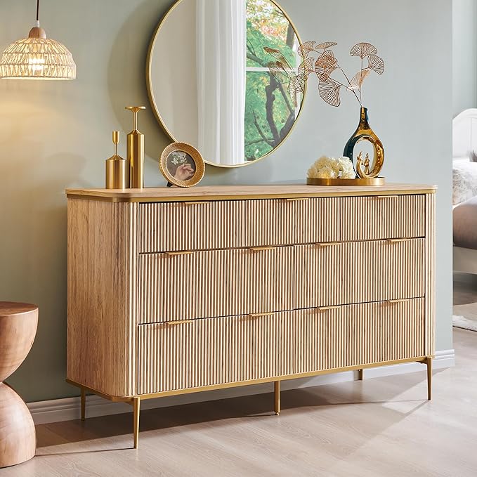 T4TREAM Fluted 7 Drawers Dresser by T4TREAMFurniture