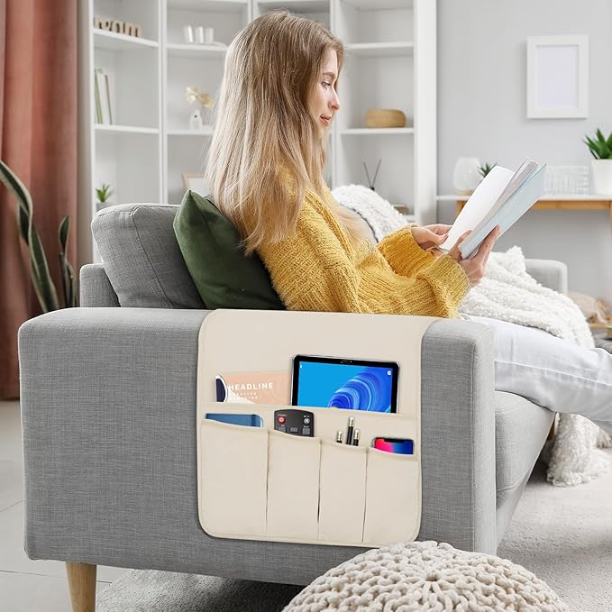 WETRBWEH TV Remote Control Holder Couch Caddy, Non-slip Bedside Caddy Organizer - Image 3